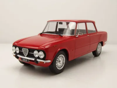 Produktbild von Alfa Romeo Giulia Nuova Super 1600 1974 rot Modellauto 1:18 MCG