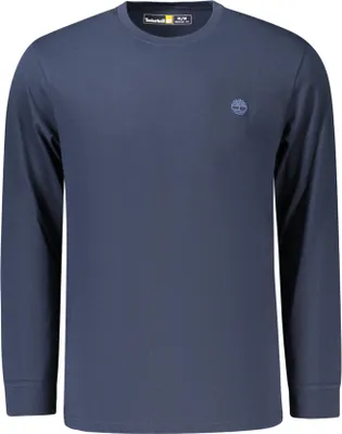 Produktbild von Herren Langarmshirt Blau – Regular Fit mit Stickerei & Rundhals