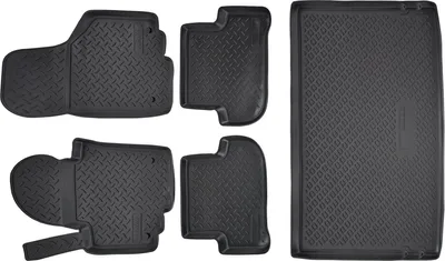 Produktbild von 3D Gummimatten Kofferraumwanne Für Skoda Yeti 5L7 2009-2017, Gummi Fußmatten NORM
