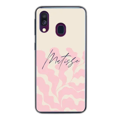 Produktbild von MuchoWow® Handyhülle Schutzhülle Hülle für Samsung Galaxy A40 Matisse - Blume - Abstrakt Silikon Softcase Handy Hülle - Handy-Tasche