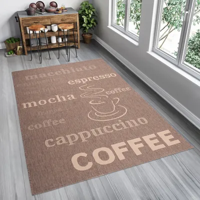 Produktbild von Teppich Wohnzimmer Schlafzimmer Sisal Optik Beige Braun Modern Design Küche Flur Indoor 200 x 290 cm