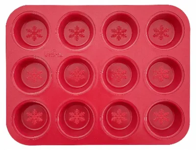 Produktbild von Decora Weihnachtliche Muffinform Rot 12 Mulden