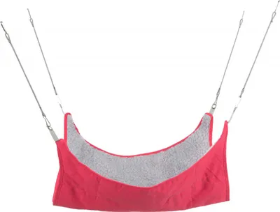 Obrázek produktu pro Závěsná houpačka pro fretky s kožešinou 45x45cm TR 1ks