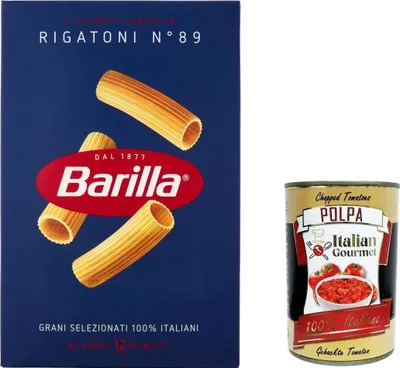 Produktbild von 20x Pasta Rigatoni Nr. 89, 100% italienisch Nudeln 500 g pack + Italian Gourmet polpa 400g