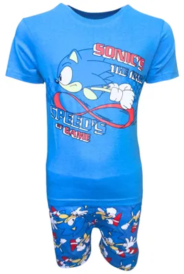 Produktbild von Schlafanzug kurz Sonic The Hedgehog Blau 98 cm