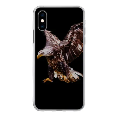 Produktbild von MuchoWow® Handyhülle Schutzhülle Hülle für iPhone X Adler - Vogel - Federn Silikon Softcase Handy Hülle - Handyhülle