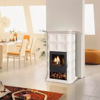 Produktbild von Kaminofen Kachelofen DOMOFIRE Meran Keramik sandgelb 8 kW