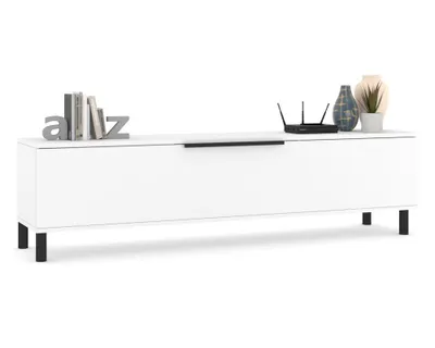 Produktbild von Fernsehschrank TV-Lowboard SIMPLY STEHEND Weiß Matt/Weiß Matt 140cm