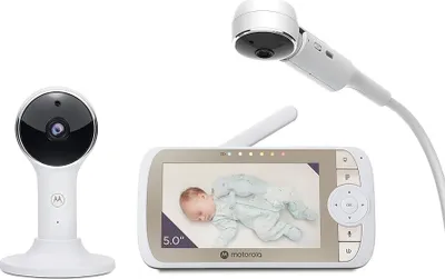 Produktbild von Motorola VM65X Babyphone, KameraÃ1/4berwachung, Reichweitenkontrolle, Temperaturanzeige, Schlaflieder