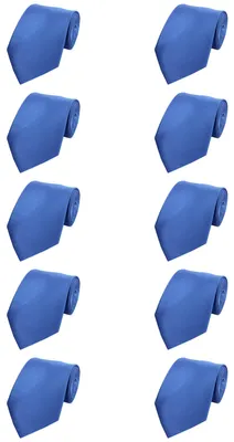 Produktbild von Fabio Farini - 10 Stück Schlips in verschiedenen Breiten Blau