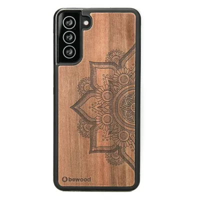 Produktbild von Holzhülle für Samsung Galaxy S21 Plus MANDALA APFELBAUM
