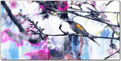 Produktbild von Coloray Bild aus Leinwand 100x50 Leinwand Dekoration - Tier Vogel