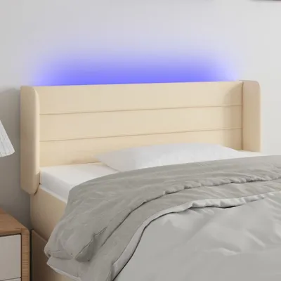 Produktbild von LED Kopfteil Creme 93x16x78/88 cm Stoff