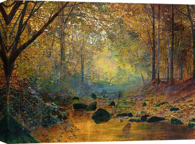 Obrázok produktu pre Obrázok John Atkinson Grimshaw, Na rieke Greta, Anglicko - 80x60 cm