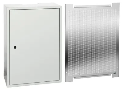 Obrázek produktu pro TELEVES Uzamykatelná skříň + montážní deska + klíč 400 x 600 x 200 mm MPTGH46