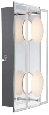 Immagine prodotto di Lampada da parete a LED, cromo, vetro, L 24 cm