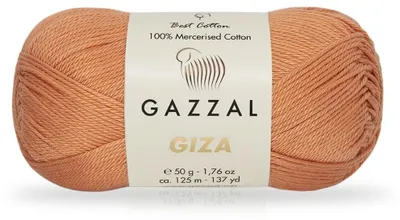 Produktbild von Wolle Gazzal Giza - 2493 Pfirsich - Stricken & Häkeln