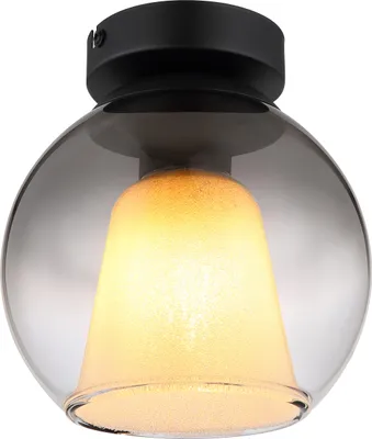 Produktbild von Globo Lighting Deckenleuchte Metall schwarz matt, 1x E27