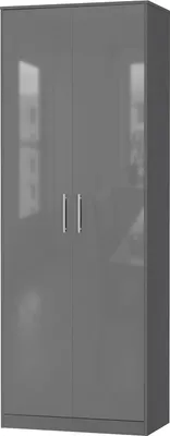 Produktbild von SMARTBett Schrank Kleiderschrank Aktenschrank 80 cm Anthrazit/Anthrazit Glanz