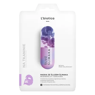 Produktbild von L`Biotica Schneckensekret Tuchmaske 23 ml