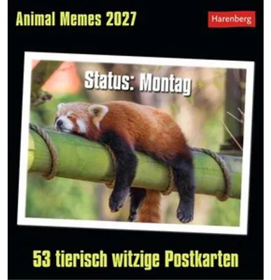 Immagine prodotto di Calendario a cartoline "Animal Memes" 2027 - 53 cartoline esilaranti con animali
