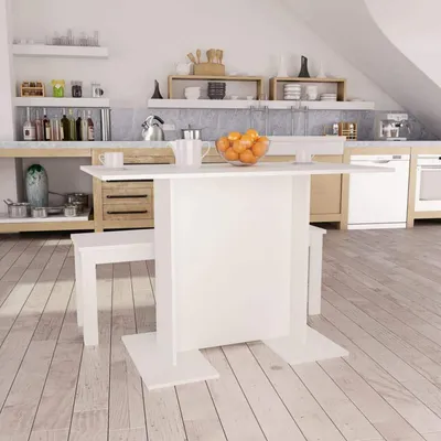 Produktbild von Esstisch Holzwerkstoff Weiß 110x60x75 cm