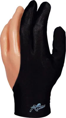 Obrázok produktu pre Biliardové rukavice Laperti čierne na suchý zips veľké