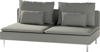 Produktbild von Dekoria Bezug für Söderhamn Sitzelement 3, grau, Bezug für Sitzelement 3