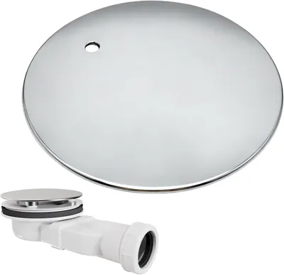 Immagine prodotto di Ricambio universale per scarico doccia - Ø 115 mm - Griglia cromata per vasca da bagno - Scarico rapido