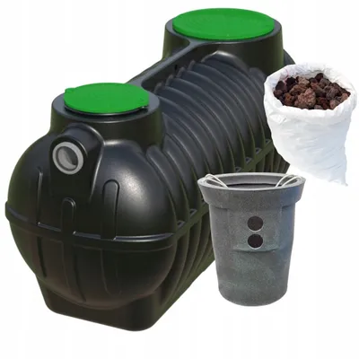 Produktbild von Kläranlagenbehälter Faulbehälter 1000L 1m³ mit Filterkorb für 2 Personen