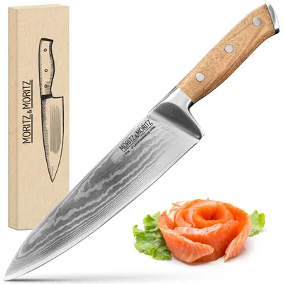 Imagen del producto de Cuchillo de damasco Moritz & Moritz - Acero, 67 capas