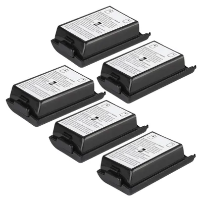 Immagine prodotto di set di 5 pezzi di cover di ricambio universali per il controller XBOX 360 (nero)