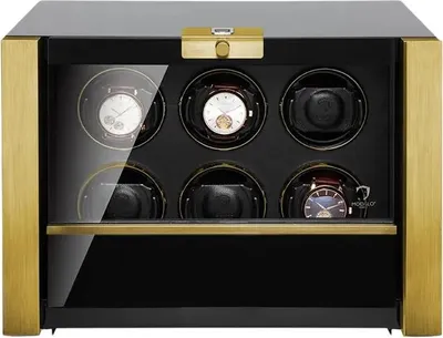 Produktbild von Modalo - 3906114G - Uhrenbeweger für 6 Uhren - Victory - schwarz gold