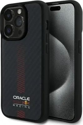 Image de Red Bull Rbhmp14L24Cfgsmk Iphone 14 Pro 6.1" Hardcase Noir/Noir Fibre de Carbone Power Bar Magsafe