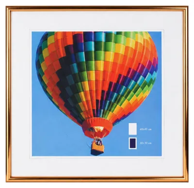 Produktbild von Bilderrahmen mit Klarglas quadratisch fotorahmen Kunststoff Posterrahmen Vintage Collage Picture Frame New Lifestyle - Farbe: Bronze | Format: 40x40