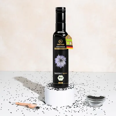 Produktbild von Sunnafrucht Schwarzkümmelöl Schwarzkümmelöl | 250 ml