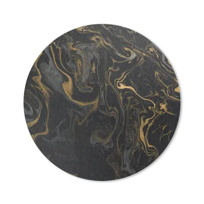 Produktbild von MuchoWow® Mauspad Mousepad Marmor - Textur - Grau - Gold - Marmoroptik - Luxus 30x30 cm - Mousepads - Maus Mat - Pad - Mausunterlage - Tischunterlage - Schreibtischmatten