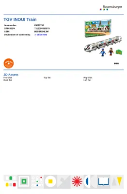 Produktbild von TGV Hochgeschwindigkeitszug BRIO 63608700