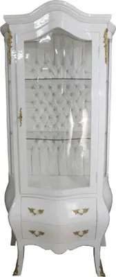 Image de Casa Padrino Vitrine baroque blanc / or - Vitrines d'exposition