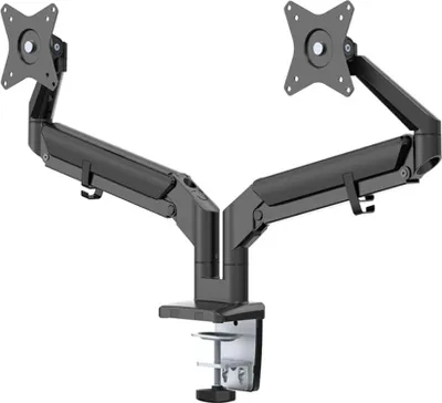 Imagen del producto de Neomounts by Newstar DS70-810BL2: Soporte Neomounts by Newstar para pantallas de 17 a 32 pulgadas, con 2 pantallas y articulación flexible. Peso máximo: 9 kg