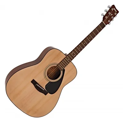 Acoustic guitar on a white background.