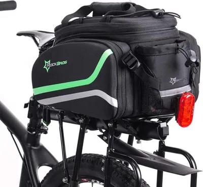 Produktbild von ROCKBROS Fahrrad Gepäckträgertasche Fahrradtasche für Gepäckträger mit Regenschutz, 17-35L