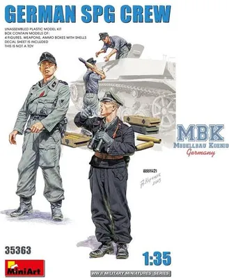 Productafbeelding van MiniArt 1:35 Figuur: Duitse bemanning (4) voor StuG