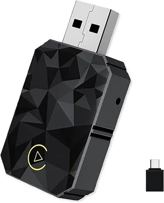 Image de Adaptateur 2-en-1 pour voiture - Android Auto et CarPlay sans fil - Noir -  CE/FCC/ROHS
