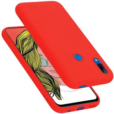 Produktbild von Cadorabo Schutzhülle für Huawei P SMART Z / Y9 PRIME 2019 / Enjoy 10 PLUS Hülle in Rot Handyhülle Case Cover TPU Etui