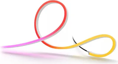 Produktbild von Philips Neon Lightstrip für den Außenbereich 3 m, Intelligenter Leuchtstreifen, Bluetooth/Zigbee, Weiß, Silikon, Multi, 6500 K