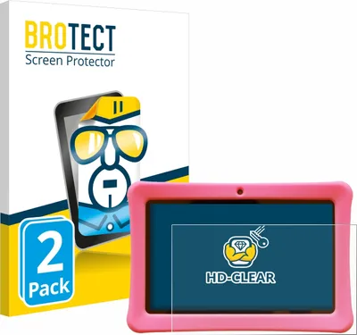 Produktbild von 2x Für Contixo Kids 7" Tablet Schutzfolie BROTECT Displayschutz Display Schutz Folie Klar Transparent