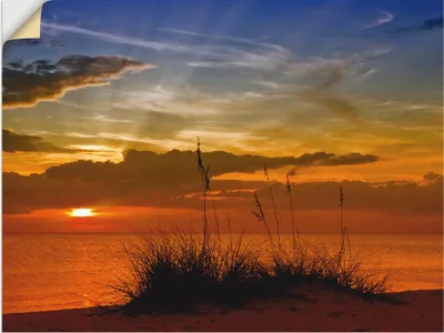 Produktbild von ARTland Wandbild, selbstklebend Herrlicher Sonnenuntergang Größe: 120x90 cm
