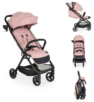 Produktbild von Cangaroo Kinderwagen, Sommerbuggy Flip klappbar Getränkehalter Korb Stoßdämpfer rosa