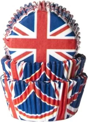 Obrázok produktu pre Papierové košíčky na muffiny Union Jack 50ks